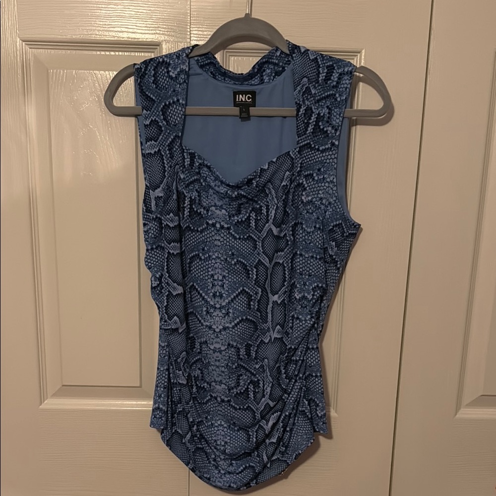 COPY - INC International Concepts Blue Sleeveless Women's Top